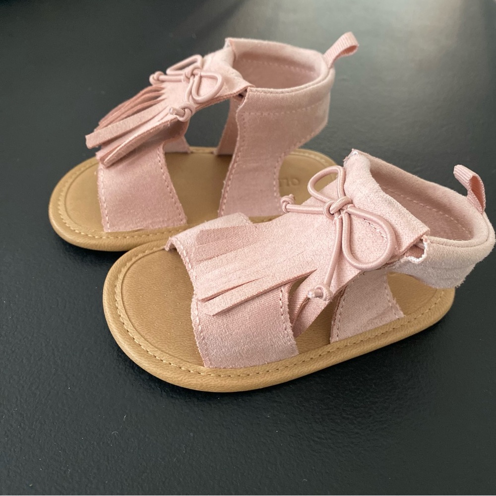 Infant/Baby Girl Moccasin Style Sandals